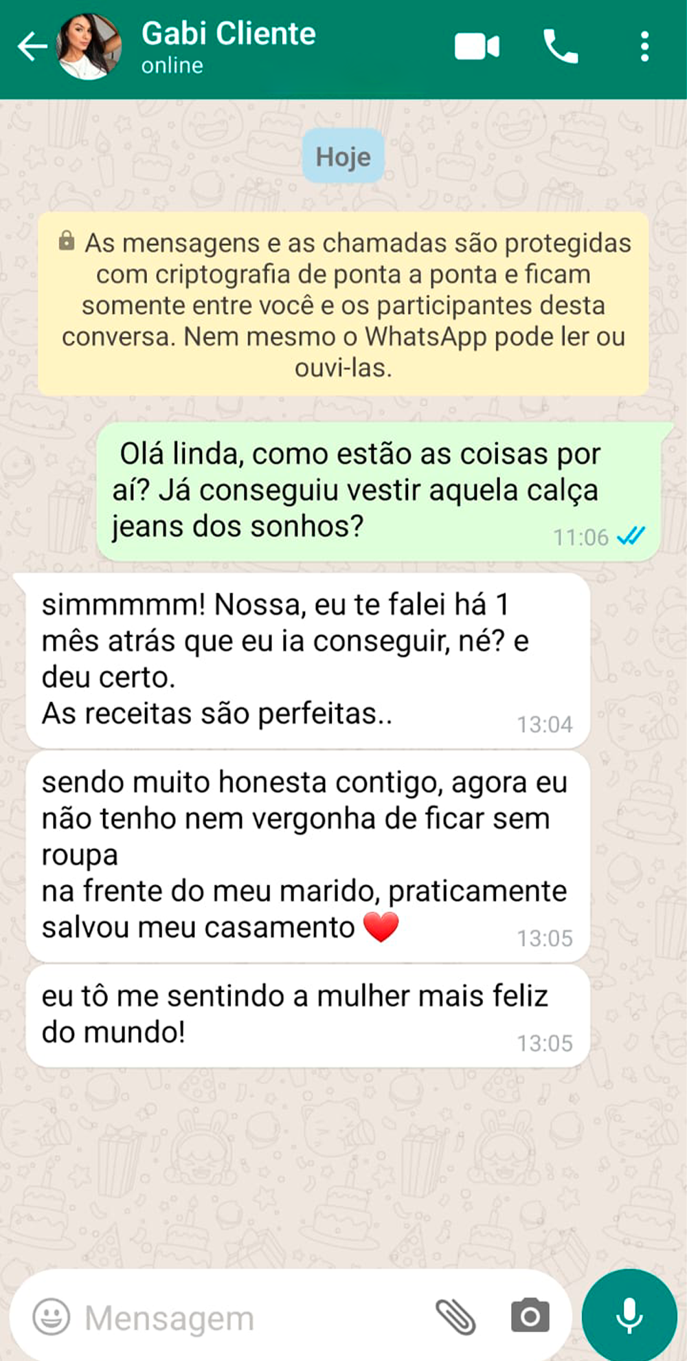 Depoimento de cliente 4