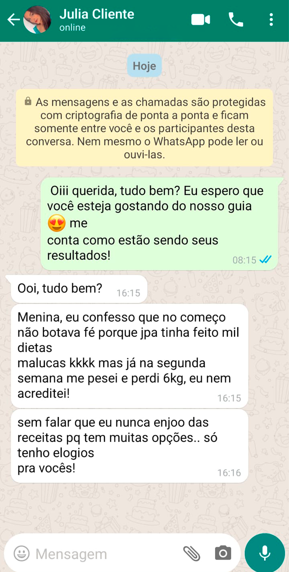 Depoimento de cliente 6